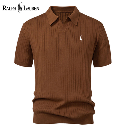 RL™ Stripe V Neck Knit Polo Shirt
